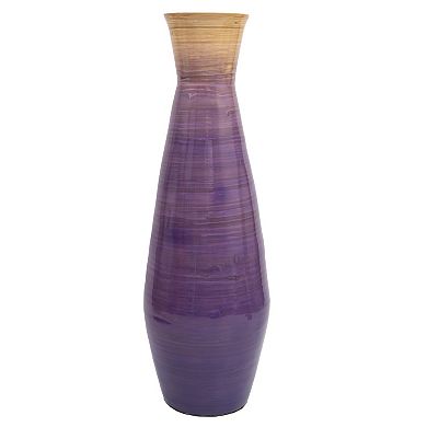Uniquewise Classic Bamboo Floor Vase Handmade, For Dining, Living Room