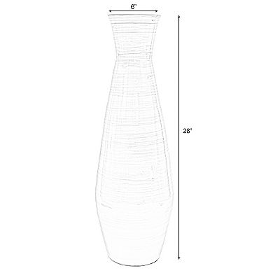 Uniquewise Classic Bamboo Floor Vase Handmade, For Dining, Living Room