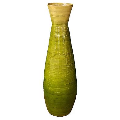 Tall Bamboo Floor Vase
