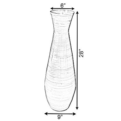Tall Bamboo Floor Vase