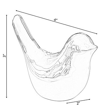 Modern Accent Table Decor Ceramic Gold Bird Figurine Statue Ornament valentines gifts