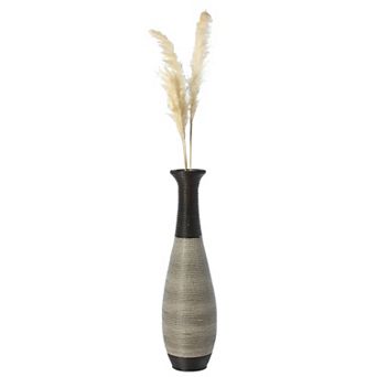Tall Floor Vase for home decor, Artificial Rattan Wire Pattern Floor vase