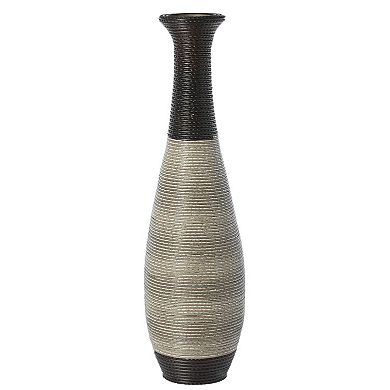Tall Floor Vase for home decor, Artificial Rattan Wire Pattern Floor vase