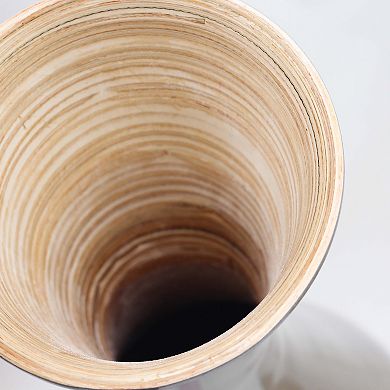 Tall Modern Bamboo Narrow Trumpet Floor Vase