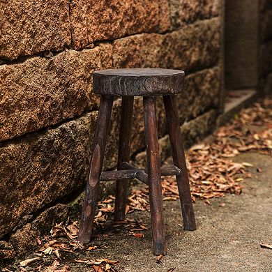 Antique Wooden Chair Log Cabin Stools