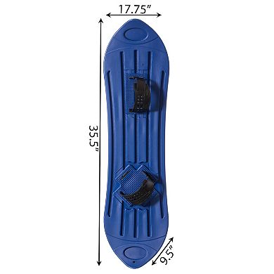 Kids Plastic Outdoor Snowboard Ice Sled, Single-Person, Kids over 5 Years