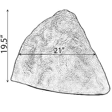 Outdoor Natural Artificial Arrow Rock Decor for Gardens, Lawns, and Landscapes