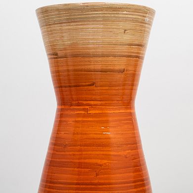 Uniquewise Classic Bamboo Floor Vase Handmade, For Dining, Living Room, Entryway