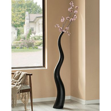 Animal Horn Shape Floor Vase for Entryway Dining or Living Room