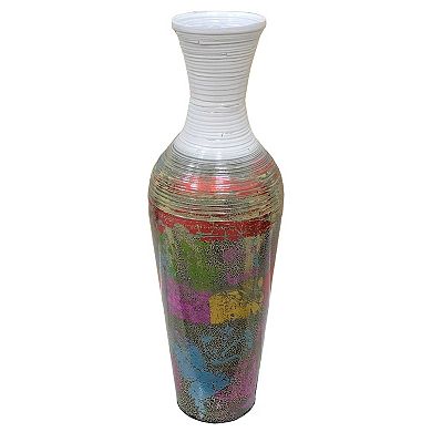 Uniquewise Tall Vases for Floor, Contemporary Bamboo Floor Vase