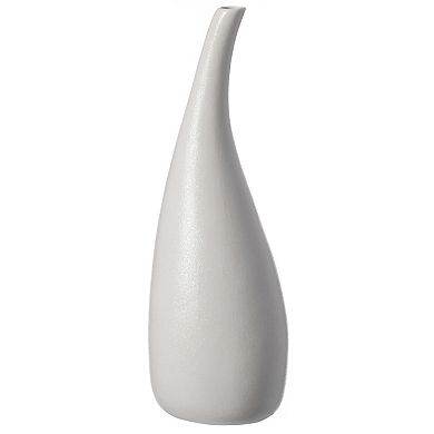 Contemporary Unique Teardrop Shaped Ceramic Table Vase Flower Holder