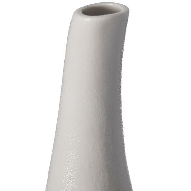 Contemporary Unique Teardrop Shaped Ceramic Table Vase Flower Holder