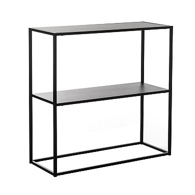 Modern Display Metal Console Table with Open Shelf, for Dining, Entryway and Hallway