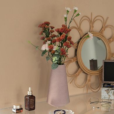 Decorative Ceramic Round Cone Shape Centerpiece Table Vase