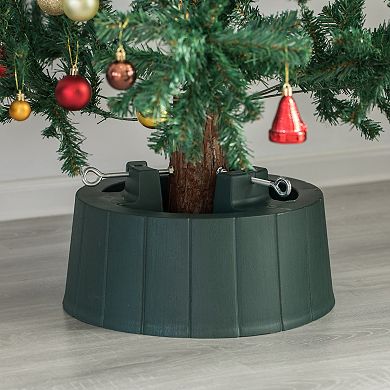Green Plastic Christmas Tree Stand With Screw Fastener
