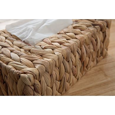 Wicker Water Hyacinth Tissue Box Cover