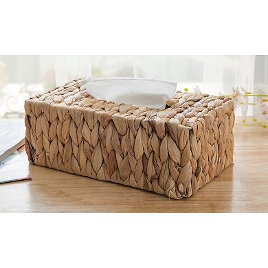Wicker Water Hyacinth Tissue Box Cover