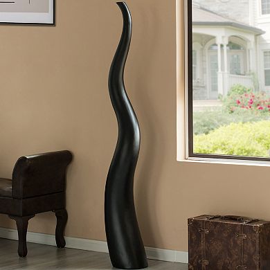 Tall Animal Horn Shape Floor Vase for Entryway Dining or Living Room
