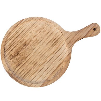 Wooden Round Shape Serving Tray Display Platter