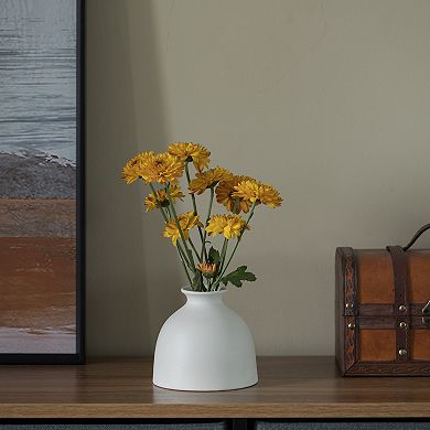 Modern Inkwell Bottle Shaped Ceramic Table Vase Flower Holder