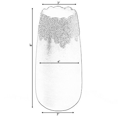 Boho Vases for Table Decor, Housewarming Gift, Black Ceramic Centerpiece Table Vase for Home Decor