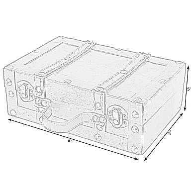 Old-fashioned Small Suitcase with Straps