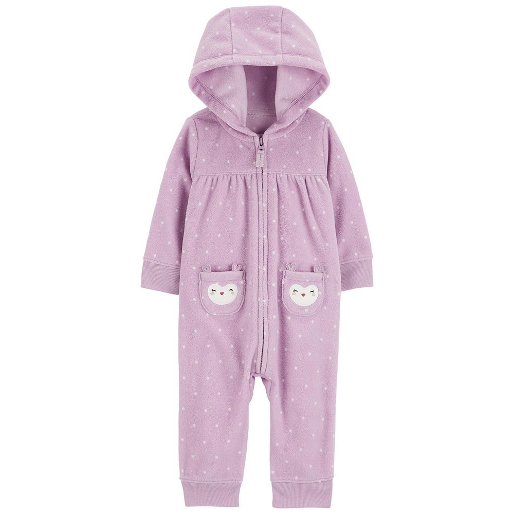 Baby Zipper Hooded Jumpsuit