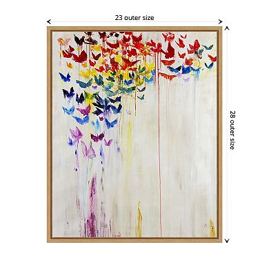 Butterfly Spectrum Ii By Jodi Maas Framed Canvas Wall Art Print