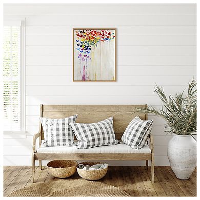 Butterfly Spectrum Ii By Jodi Maas Framed Canvas Wall Art Print