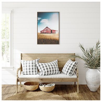 Country Barn Red By Annie Bailey Art Framed Canvas Wall Art Print