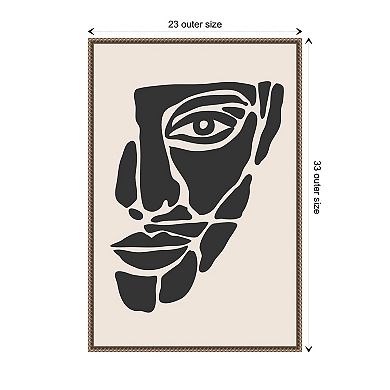 Abstract Face Series #2 By Jay Stanley Framed Canvas Wall Art Print