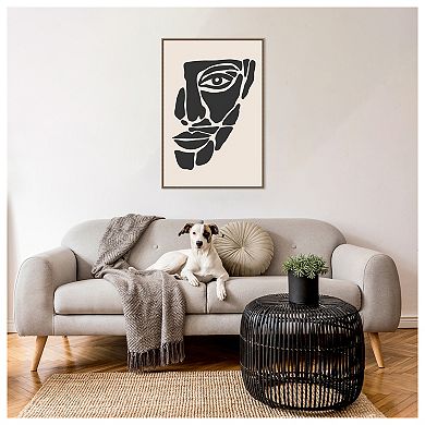 Abstract Face Series #2 By Jay Stanley Framed Canvas Wall Art Print