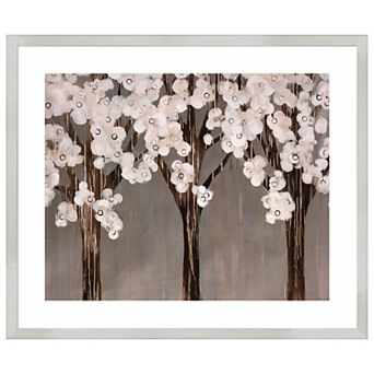 Floral Wonderland By Sydney Edmunds Wood Framed Wall Art Print