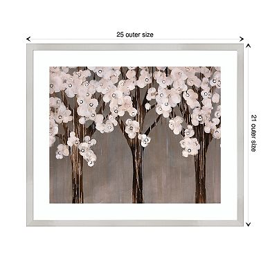 Floral Wonderland By Sydney Edmunds Wood Framed Wall Art Print