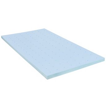 Emma and Oliver 2 Inch Gel Infused Cool Touch CertiPUR-US Certified Memory Foam Topper