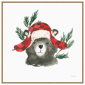 Critter Greetings V By Jenaya Jackson Framed Canvas Wall Art Print