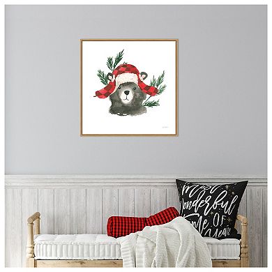 Critter Greetings V By Jenaya Jackson Framed Canvas Wall Art Print