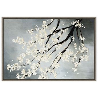 Cherry Tree Blossoms By Kari Taylor Framed Canvas Wall Art Print
