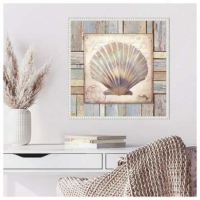 Beach Shell I By Elizabeth Medley Framed Canvas Wall Art Print