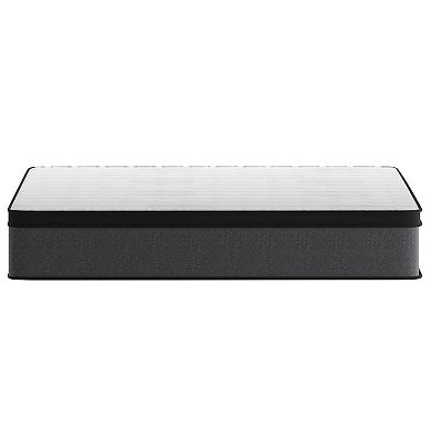 Merrick Lane Supportive Hybrid Pocket Spring and Foam Euro Top Mattress in a Box