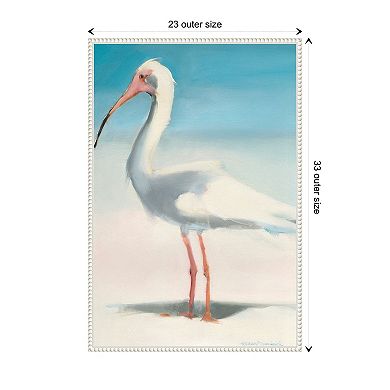 Boca Bird By Kathleen Broaderick Framed Canvas Wall Art Print
