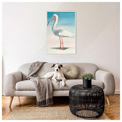 Boca Bird By Kathleen Broaderick Framed Canvas Wall Art Print