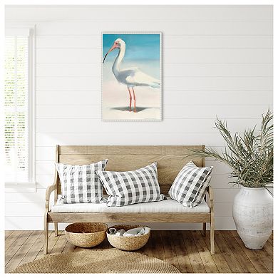Boca Bird By Kathleen Broaderick Framed Canvas Wall Art Print