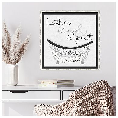Bath Time I By Sd Graphics Studio Framed Canvas Wall Art Print