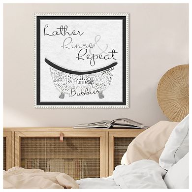 Bath Time I By Sd Graphics Studio Framed Canvas Wall Art Print