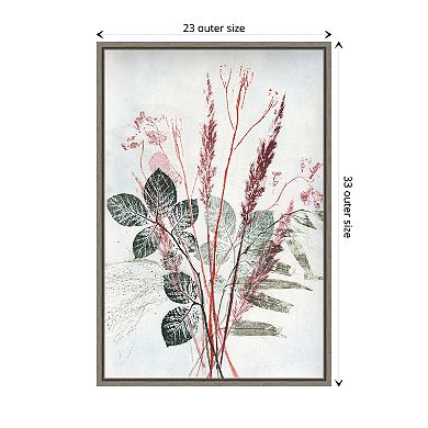 Bouquet 2 Red Green By Pernille Folcarelli Framed Canvas Wall Art Print
