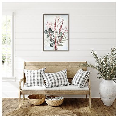 Bouquet 2 Red Green By Pernille Folcarelli Framed Canvas Wall Art Print