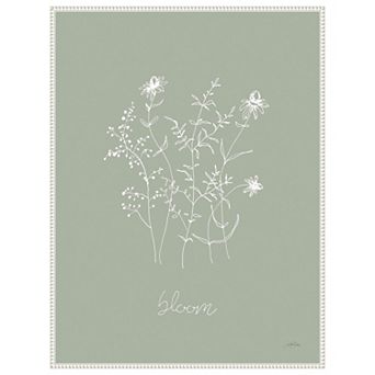 Delicate Wildflowers Iii By Katrina Pete Framed Canvas Wall Art Print
