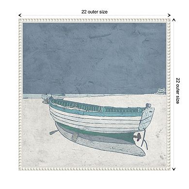 Boat Ashore I By Ynon Mabat Framed Canvas Wall Art Print