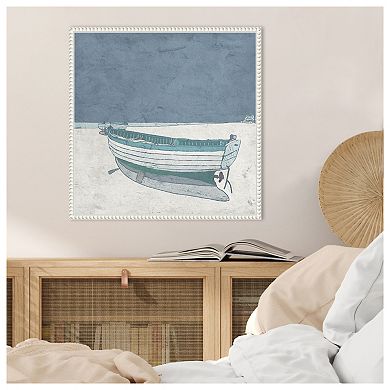 Boat Ashore I By Ynon Mabat Framed Canvas Wall Art Print
